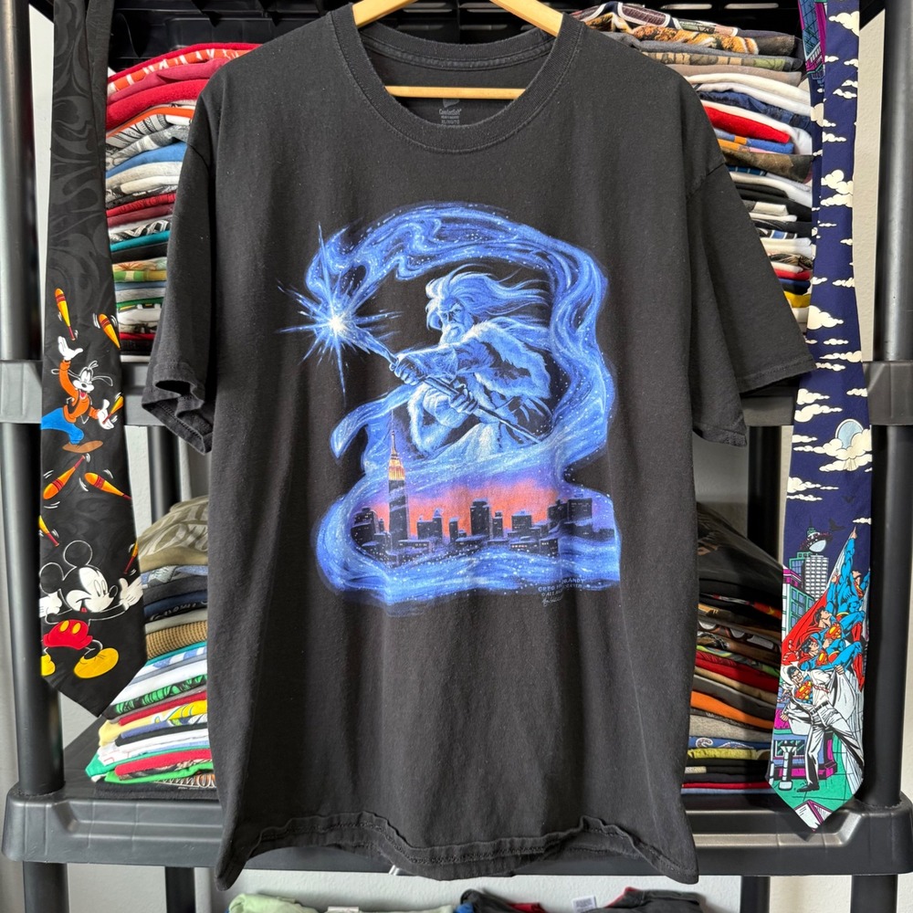 2010s Black Trans-Siberian Orchestra Winter Tour 2012 Wizard T-Shirt XL